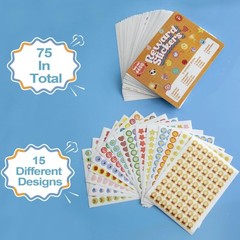 Teacher Reward Stickers, 6600PCS Incentive Star Stickers, 75 Sheets