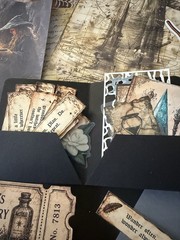 Witchy Junk Journal Kit Ephemera Pack Halloween Gothic Dark Academia 101 Pc