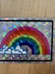 Vintage 80’s 90s Armadillo Brand Prism JUMBO Unicorn Rainbow Sticker Lot Of 2