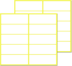 300 Pieces – White Sticky Labels to Write On, Blank Stick on Adhesive Stickers