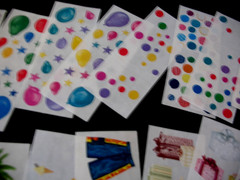Creative Memories Stickers, Confetti, Tropical, Colored Dots, Balloons, TopHats