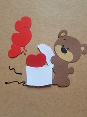 Cute Love Bear With Heart Balloons Happy Valentine’s Day, Teddy Bear