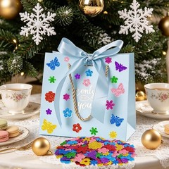 Self-Adhesive Glitter Foam Stickers – 512 PCS Spring Flower & Butterfly Set