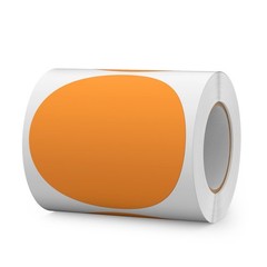 300 PCS Circle Stickers 4 Inch Orange Vinyl Floor Dots Sticker Removable Self…