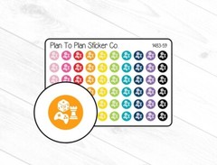 1483-59~~Game Night Icon Planner Stickers.