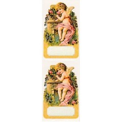 Michel & Company [Angel] Retro Sticker Seal (Garden of Love)