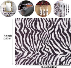 12000pcs Zebra Print Rhinestone Stickers Bling Crystal Diamond 2 mm Rhineston…