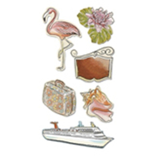 PARADISE CHIPBOARD SCRAPBOOKING *AMERICAN TRADITIONAL 6 PCS