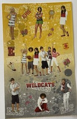 HIGH SCHOOL MUSICAL #2 Stickers (16pc)Disney•4″x 6.5″East High •Wildcats•Singing