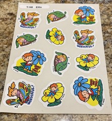 Vintage Trend T-148 Stinky Stickers sheet 12 Scratch & Sniff Elfin Elves