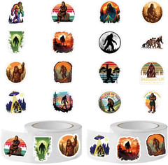 Cartoon Stickers (1000Pcs), 16 Sheets 1.5In Self Adhesive Seals for Decoration
