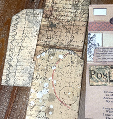 12 Pc DIY Vintage Tag Kit Junk Journal Collage Scrapbook Card Toppers Crafts