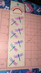 Vintage Mrs Grossmans Stickers Pearl Opal Dragonflies 6 Modules New Pack READ