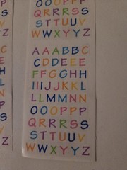 Mrs Grossman ALPHABITSY MULTI COLOR Stickers 2 Strips