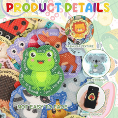 48 Pcs Animal Stickers Motivational Cute Animals Reward Stickers Cute Sticker fo