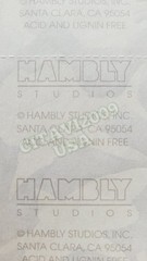 HAMBLY STUDIOS STICKERS PRISMATIC GLITTER GREY SHARK PINK CORAL FISH VINTAGE