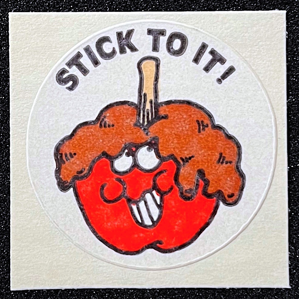 Vintage TREND Scratch and Sniff MATTE Sticker CANDY APPLE – No TM