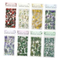 Transparent Flower & Plant – 48 Sheets – 48 Sheets – Natural Floral & Plant