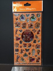 Disney Epoxy Prism Sticker Sheet Pack TOKYO DISNEYLAND DISNEYSEA JAPAN Halloween