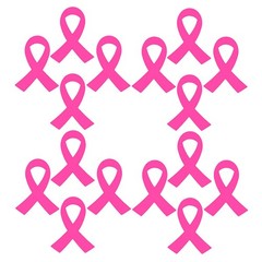 320Pcs Pink Ribbon Decals Paper for Breast Cancer Awareness and DIY Decoration