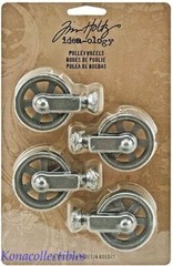 2017 Idea-ology Tim Holtz Mini Pulley Wheels TH93580