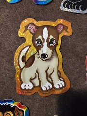 Cat And Dog Holographic Stickers Vintage 1998 CEI Made In The USA