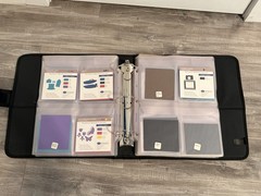 Creative Memories Binder w/ 8 Double Sided Sheets of Die Cuts/New and Used Sets