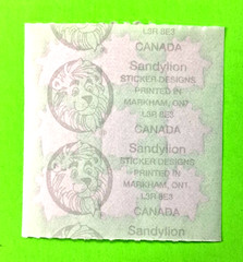 Vintage Sandylion Glittery Red Lady Bugs Sticker Sheet