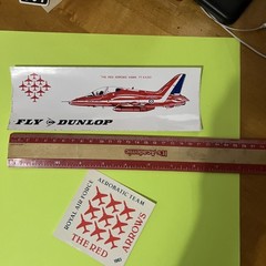 RARE Vintage Red Arrows Hawk T1 XX251 RAF Stickers British Aerospace Unused!