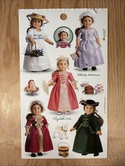 FELICITY American Girl Sticker Sheet Scrapbook Craft Stickers