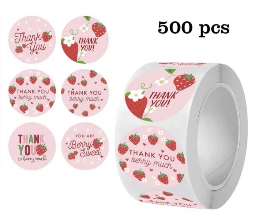 500 Thank You Stickers – New ✨