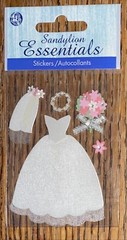 Keepsake Essentials Wedding Brides Dress Shoes Rings Bridal Scrapbook Stickers