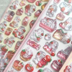 4Pcs Waterproof Silicone Stickers for Phone Case Decorative Accessories