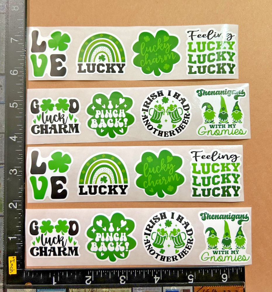 IRISH SAINT PATRICK’S DAY, 16 BEAUTIFUL STICKERS #LUCKY