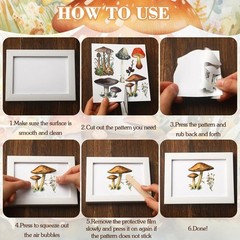 Honoson 20 Sheets Farmhouse Rub on Transfers for Crafts As the Picture Shown