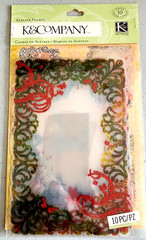 K&Company Que Sera Sera Acetate Frames Glitter Scrapbooking Junk Journal 2012 NO