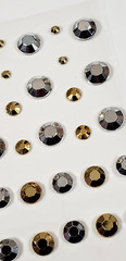 Style Steals Adhesive Bling Planner Stickers – 72 pcs – GOLD & SILVER ROUND