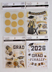 Lot of 4 Packs of Recollections Stickers/Sticker Book Class of 2026 Graduation