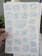 Vintage 80s 90s Color Your Own Stickers Sheets Lot Of 21 Pages Rainbows Bears