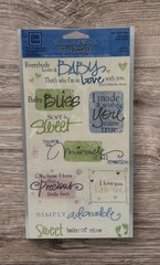 Deja Views Baby My Little One Wonderful Words Scrapbooking Stickers NEW