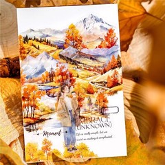 30Pcs Mountains Field Scrapbook Stickers DIY Journal Planner Decorative Collage