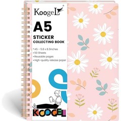 Reusable Sticker Book A5 Album Organizer 50 Sheets Release Paper
