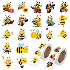 1000 Pcs Bee Stickers Bulk for Kids Boys Girls Mens.2 Roll 1 Inch Cute Animal…