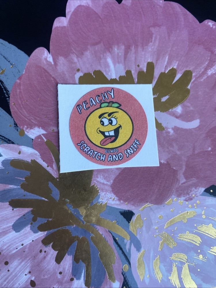 WW Small Scratch N Sniff Sticker Mod Georgia Peach Scented