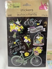 11 sheets Crafters Square Stickers Transfer Stncl Country Floral Magical Unicorn