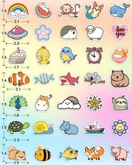 Stickers for Water Bottles, 600 Pcs/Pack Cute Vinyl Waterproof Laptop Sticker…