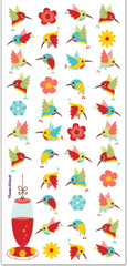 Violette Stickers Mini Hummingbirds & Flowers Crafts Planner Supply Scrapbook