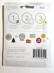 American Crafts Christmas Acetate Shapes Seven Paper 2015 Snowflakes 10pc