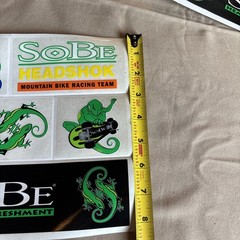 Vintage Sobe Headshok Mountain Bike Racing Team Sticker Decal Sheets
