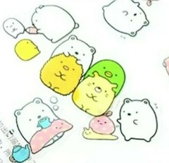20 cute Sumikko Gurashi sticker pack journal kawaii bear korean japan stationery